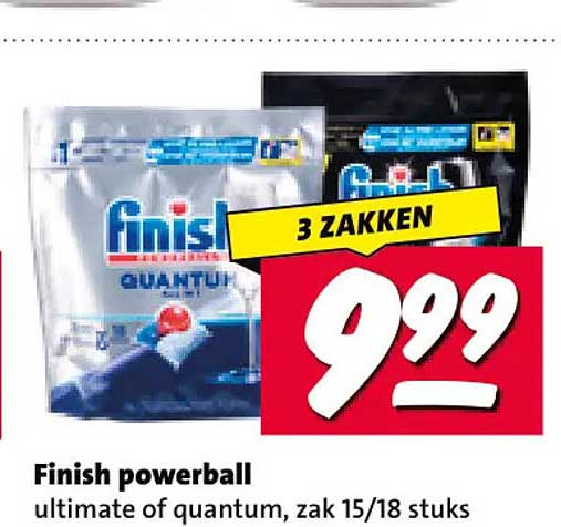 Finish powerball ultimate of quantum, zak 15/18 stuks 3 ZAKKEN