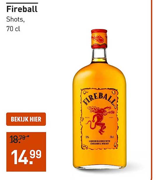 Fireball Shots, 70 cl