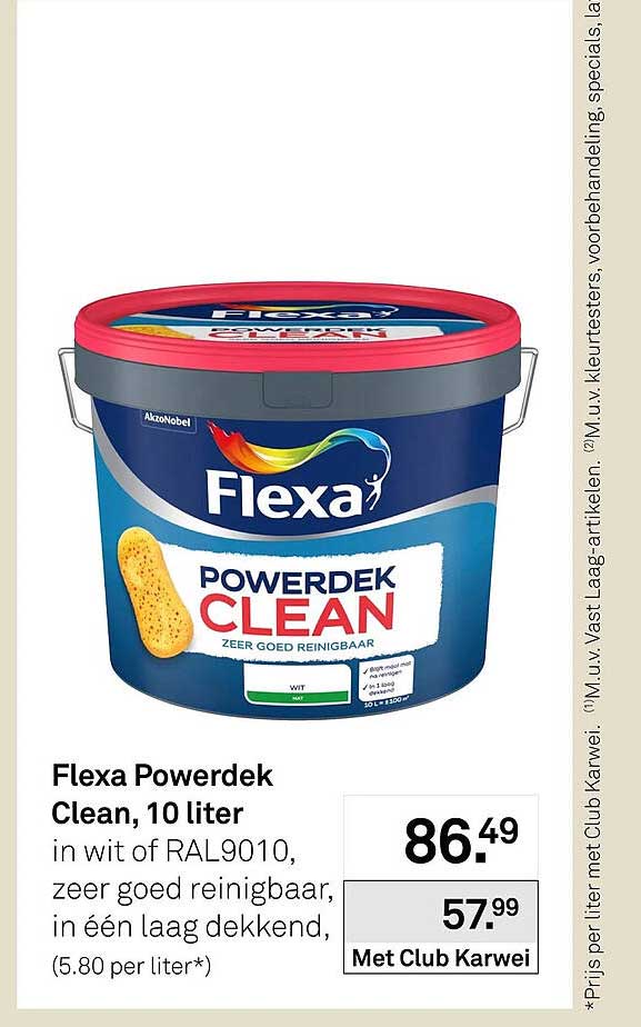 Flexa Powerdek Clean, 10 liter