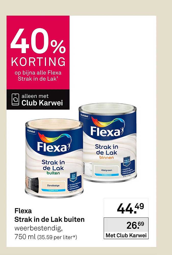 Flexa Strak in de Lak buiten weerbestendig, 750 ml