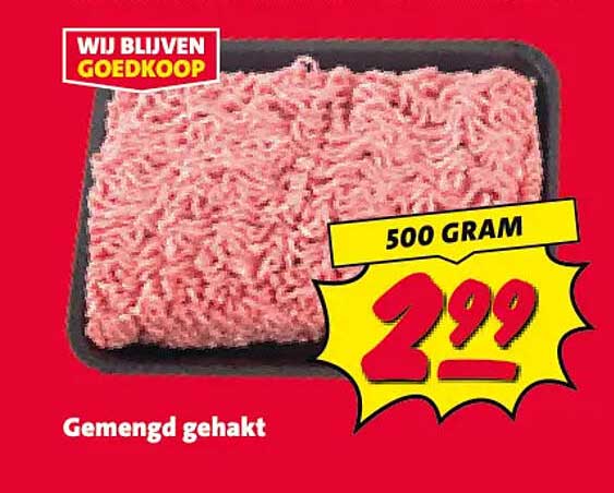 Gemengd gehakt 500 gram