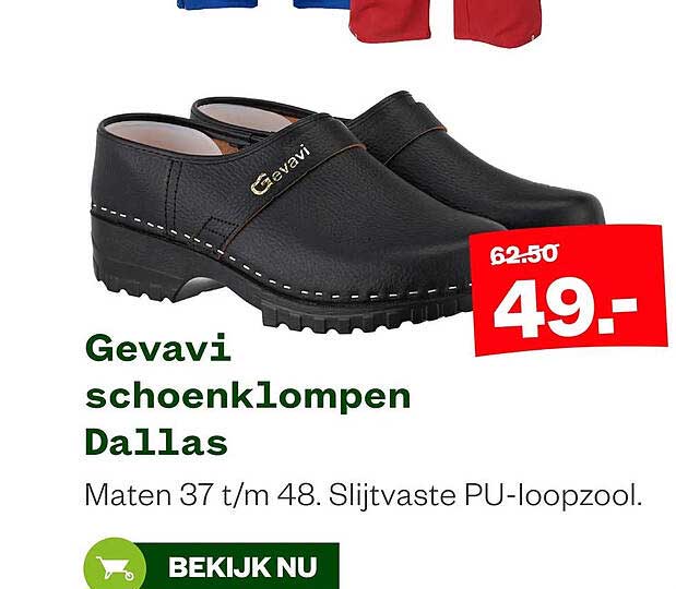 Gevavi schoenklompen Dallas