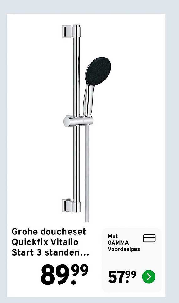 Grohe doucheset Quickfix Vitalio Start 3 standen...