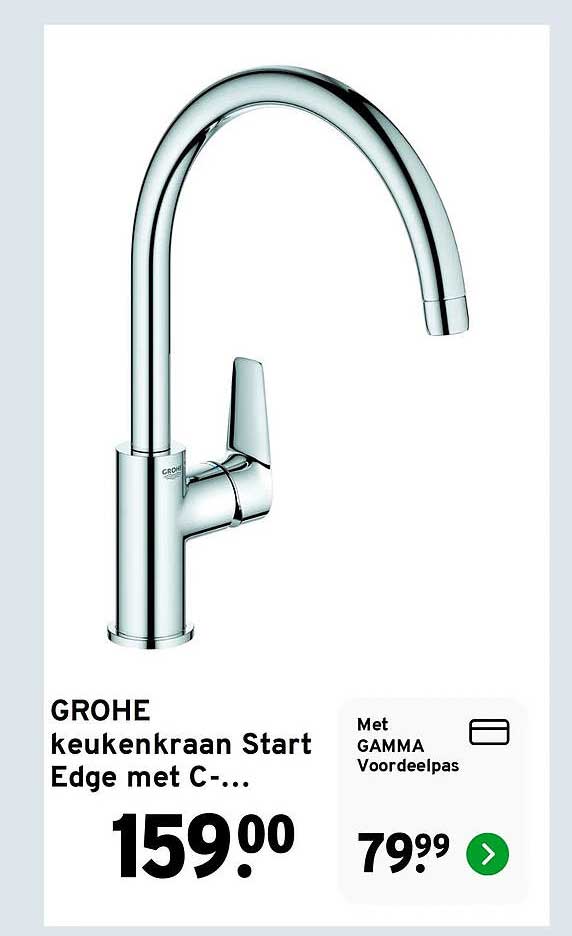 GROHE keukenkraan Start Edge met C-...