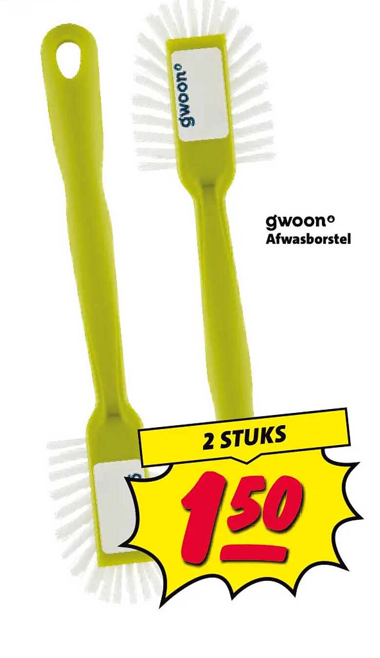 g'woon Afwasborstel 2 STUKS