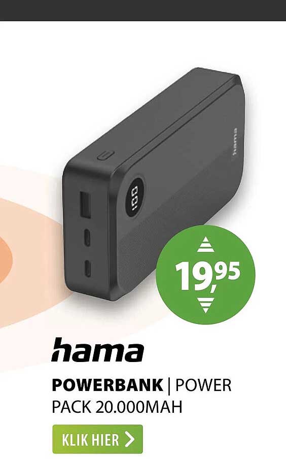 hama POWERBANK | POWER PACK 20.000MAH