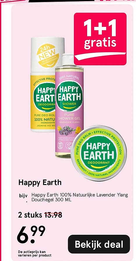 Happy Earth 1+1 gratis