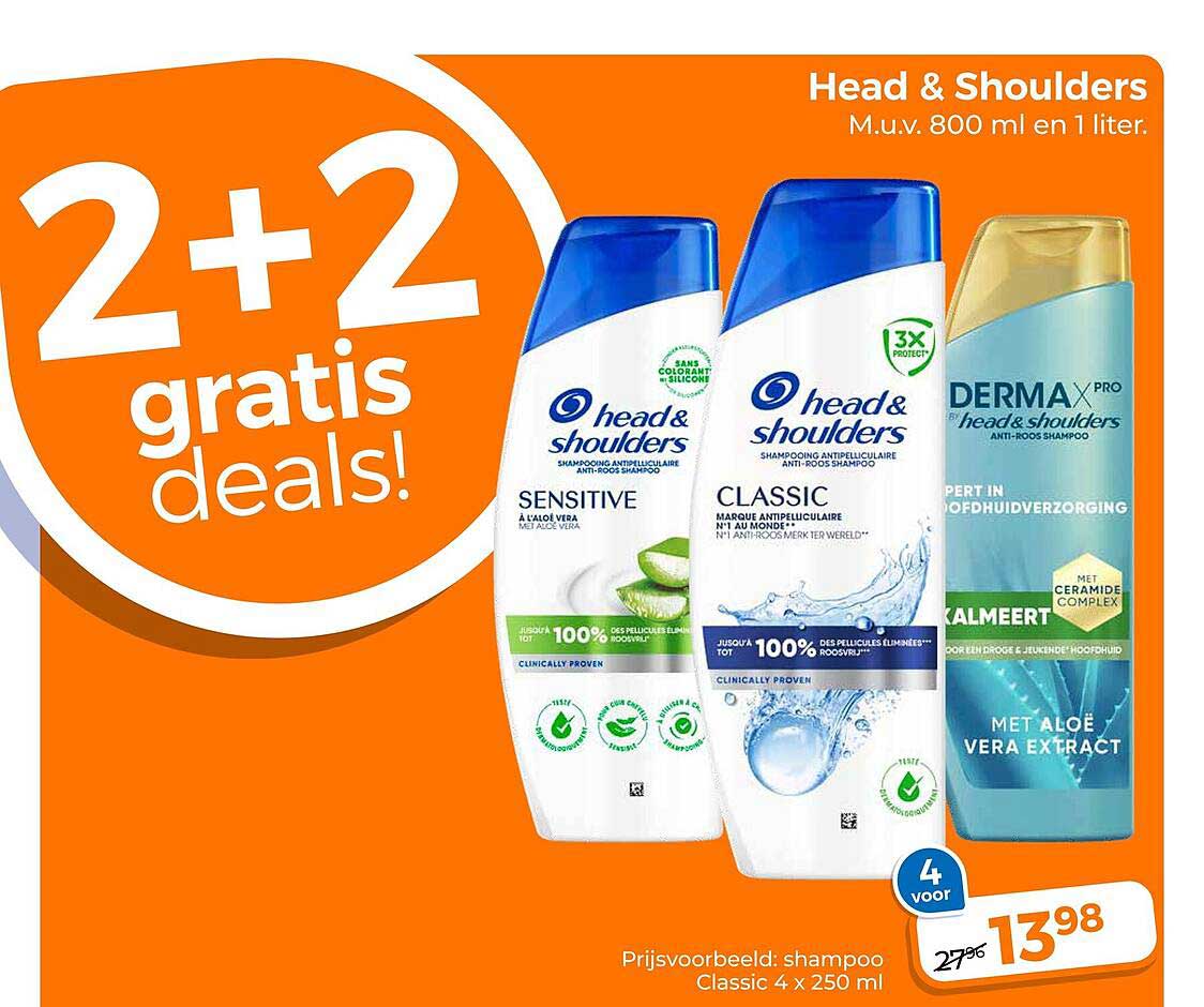 Head & Shoulders 2+2 gratis deals!