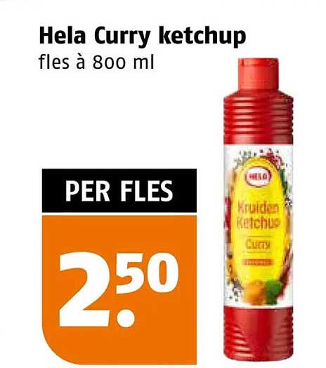 Hela Curry ketchup fles à 800 ml