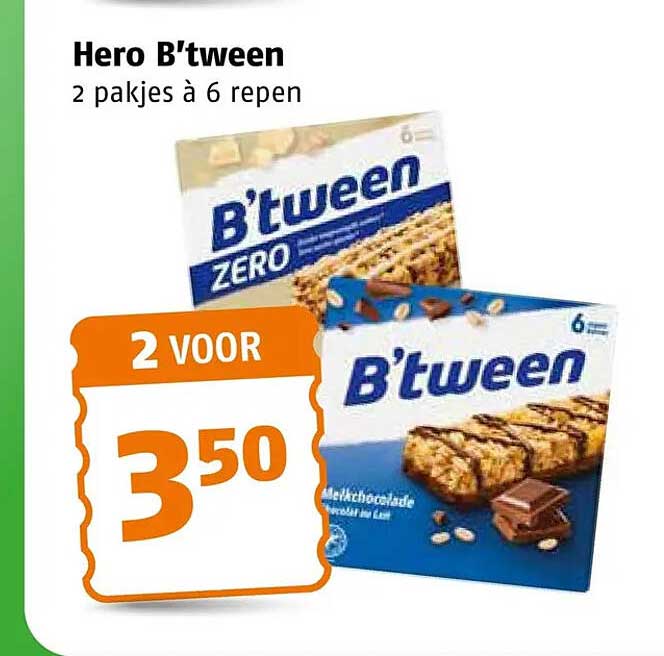 Hero B'tween 2 pakjes à 6 repen