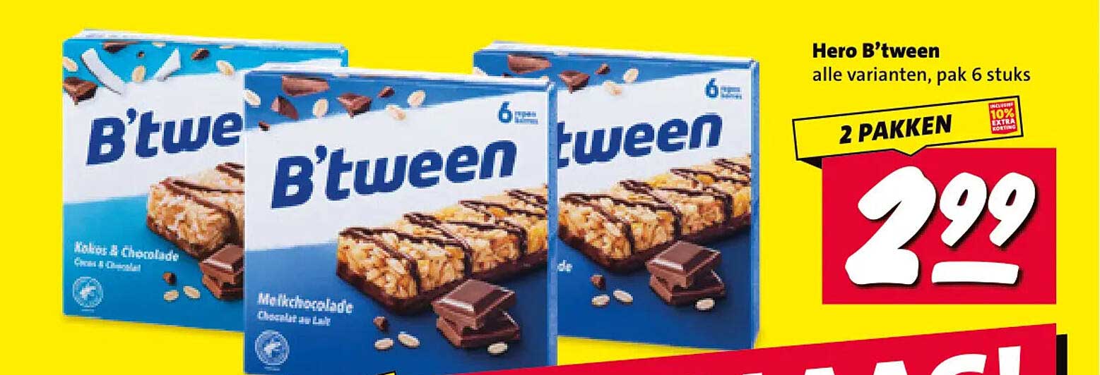 Hero B'tween alle varianten, pak 6 stuks 2 PAKKEN