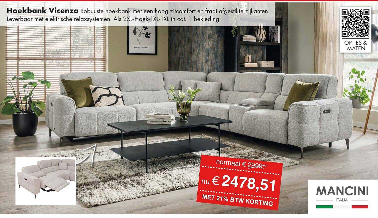 Hoekbank Vicenza