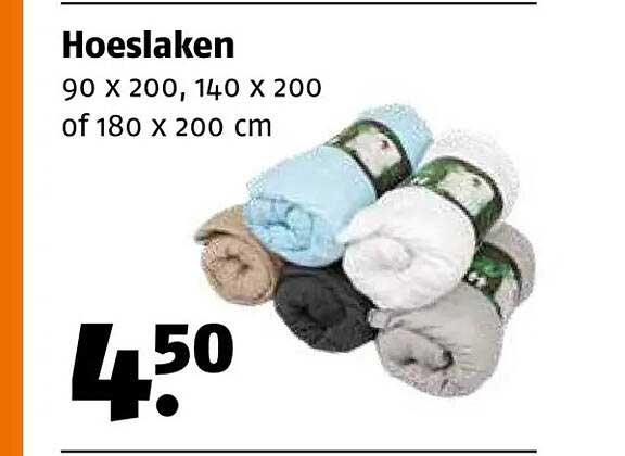 Hoeslaken 90 x 200, 140 x 200 of 180 x 200 cm