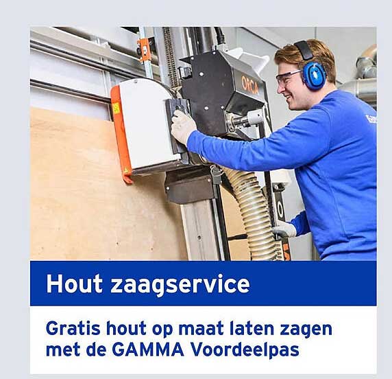 Hout zaagservice Gratis hout op maat laten zagen met de GAMMA Voordeelpas