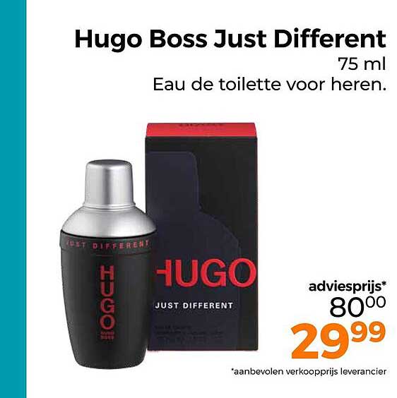 Hugo Boss Just Different 75 ml Eau de toilette voor heren.