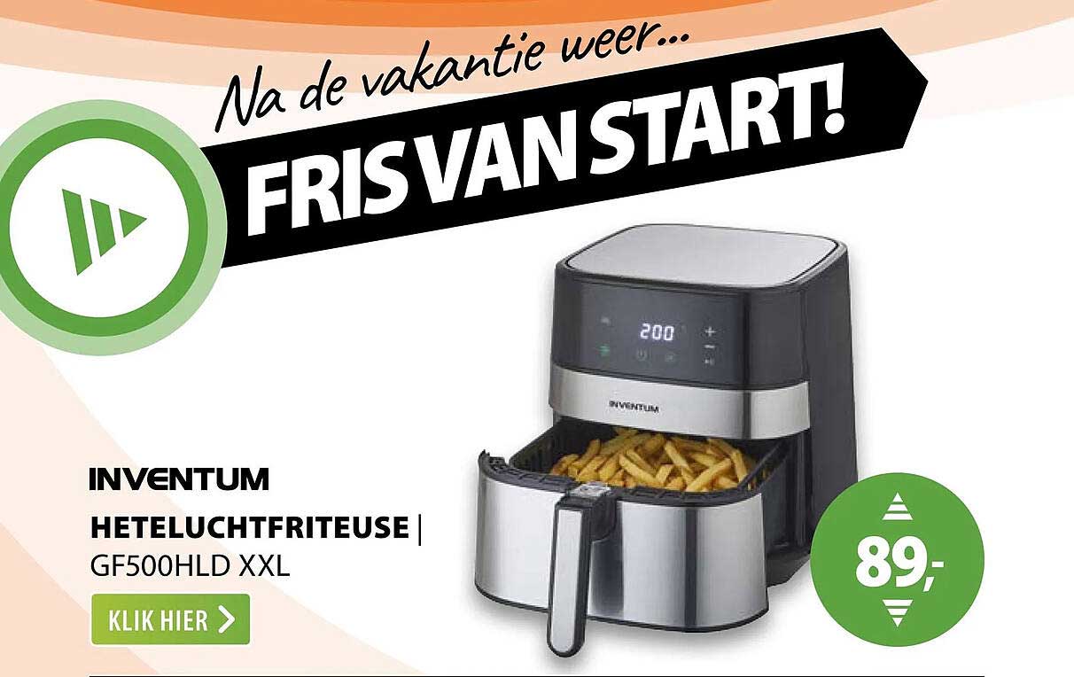 INVENTUM HETELUCHTFRITEUSE | GF500HLD XXL