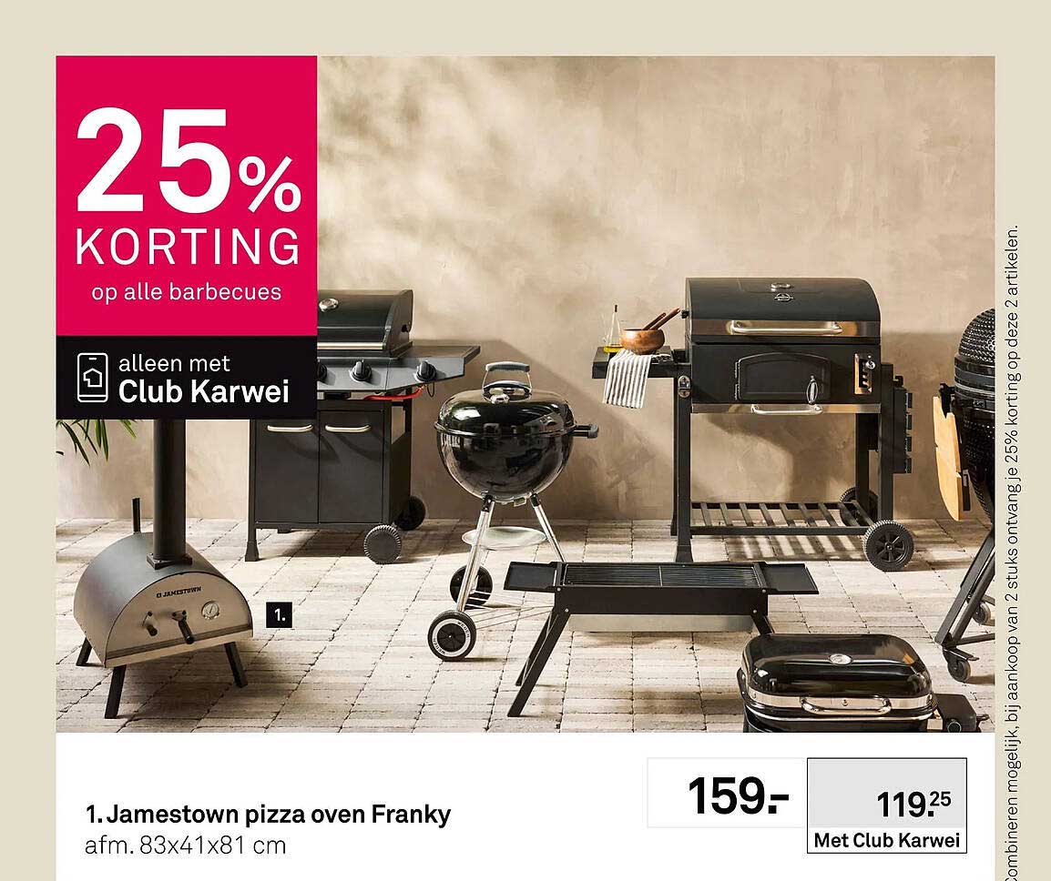 Jamestown pizza oven Franky