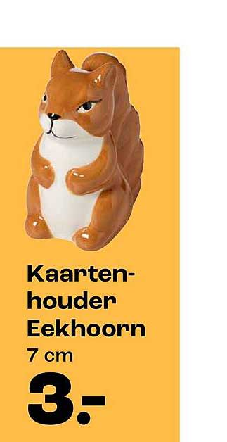 Kaarten-houder Eekhoorn 7 cm