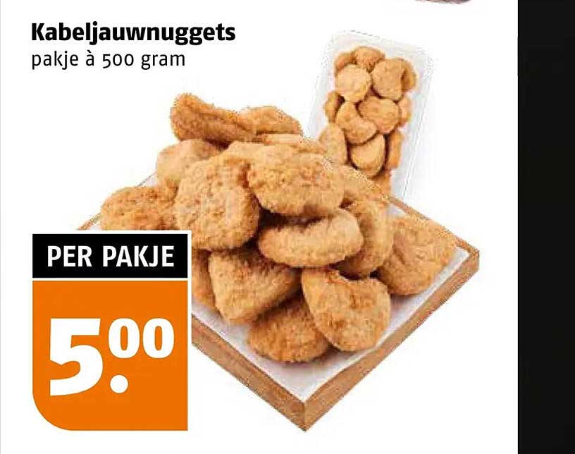 Kabeljauwnuggets pakje à 500 gram