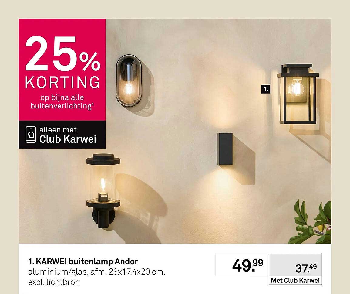 KARWEI buitenlamp Andor