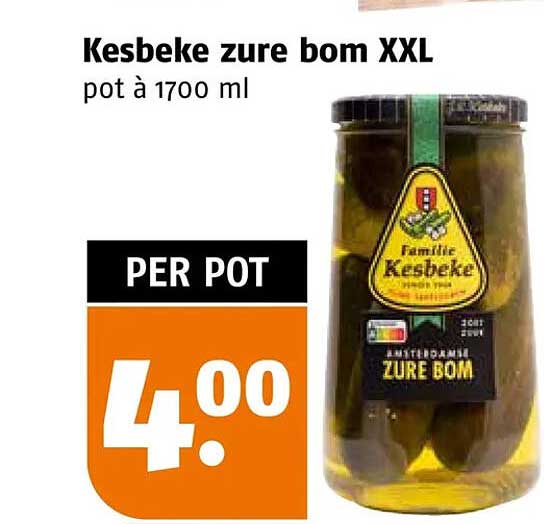 Kesbeke zure bom XXL pot à 1700 ml