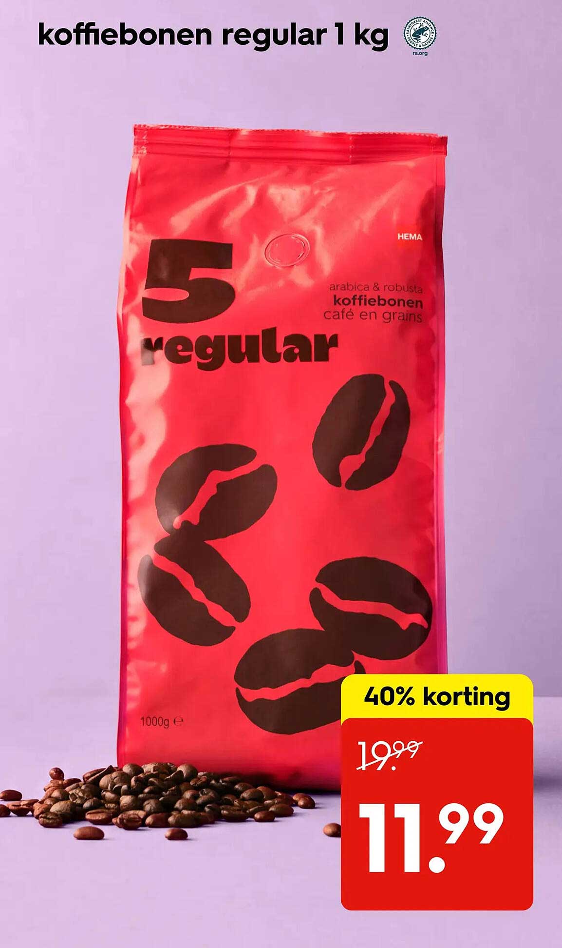 koffiebonen regular 1 kg