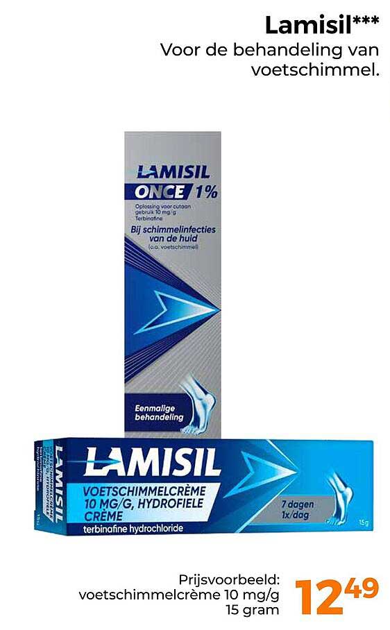 Lamisil*** Voor de behandeling van voetschimmel.