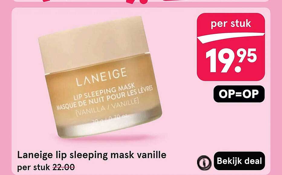 Laneige lip sleeping mask vanille