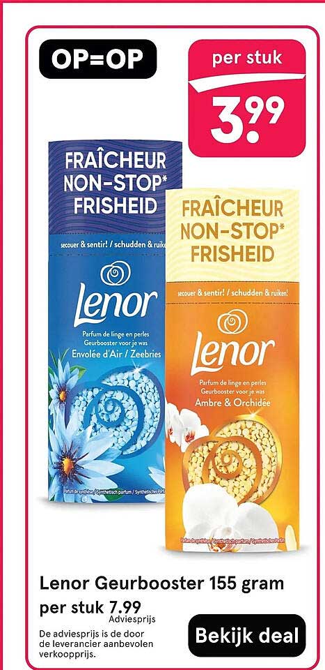 Lenor Geurbooster 155 gram per stuk