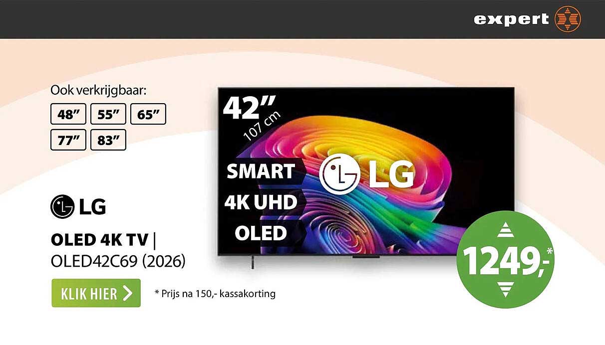 LG OLED 4K TV | OLED42C69 (2026)