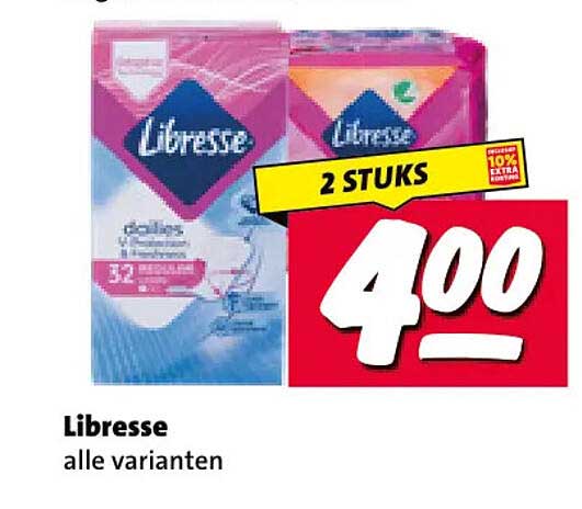 Libresse alle varianten 2 STUKS