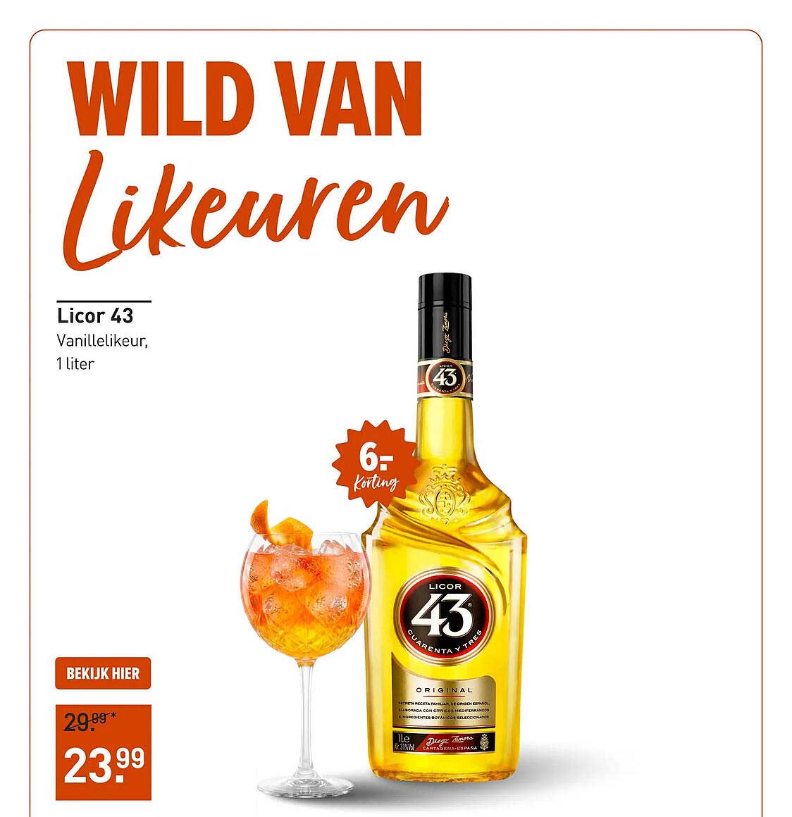 Licor 43 Vanillelikeur, 1 liter