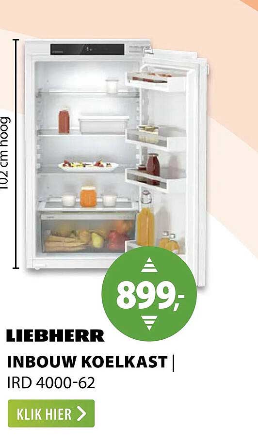 Liebherr inbouw koelkast IRD 4000-62