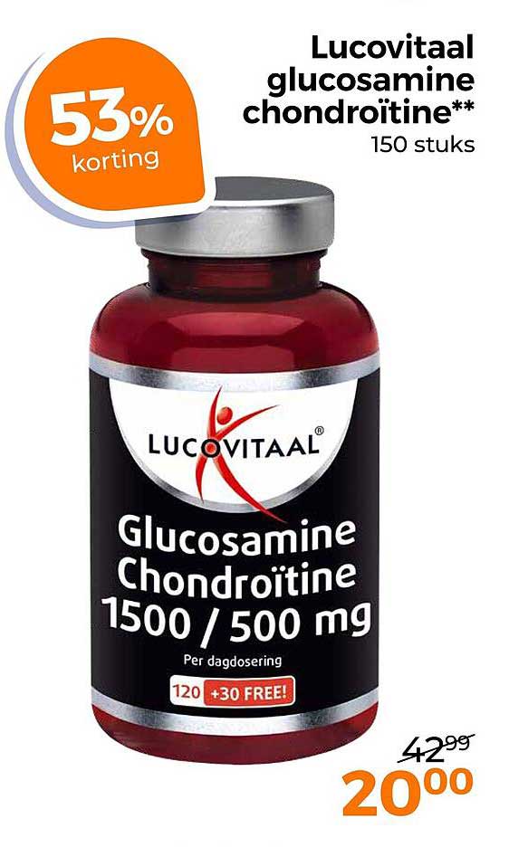 Lucovitaal glucosamine chondroitine** 150 stuks