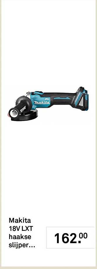 Makita 18V LXT haakse slijper...