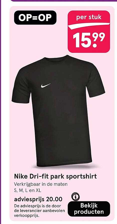 Nike Dri-fit park sportshirt