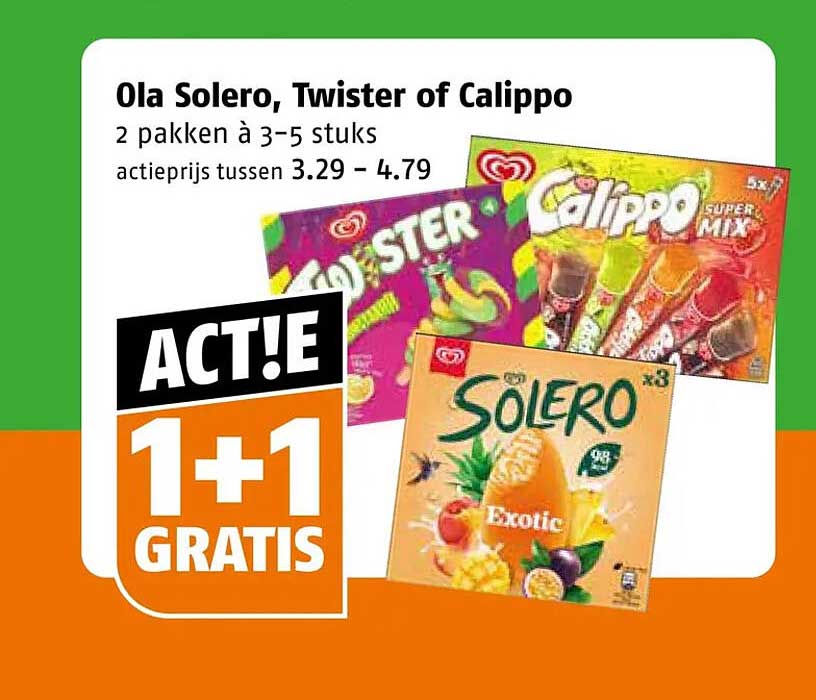 Ola Solero, Twister of Calippo 1+1 GRATIS