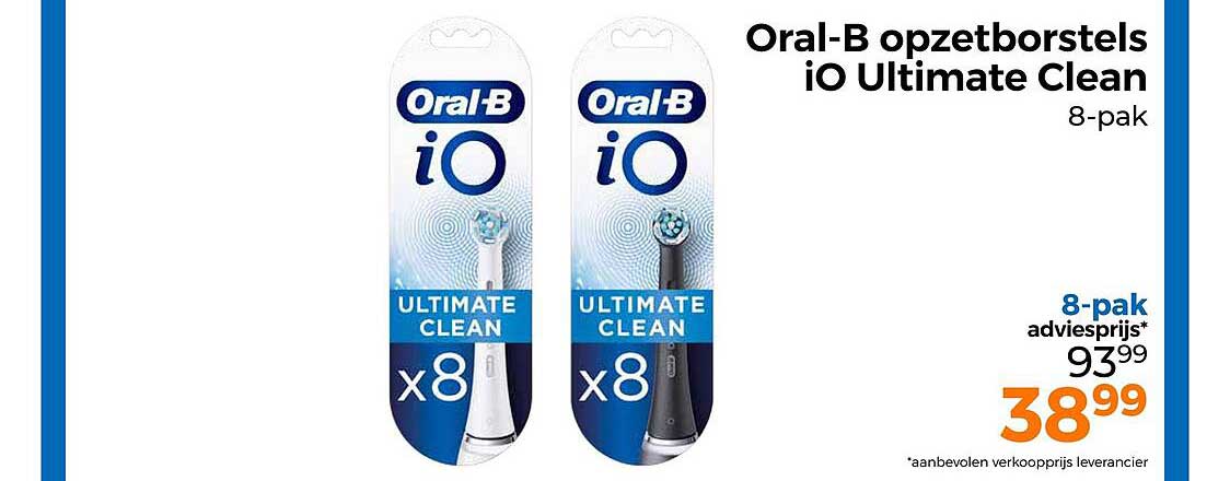 Oral-B opzetborstels iO Ultimate Clean 8-pak
