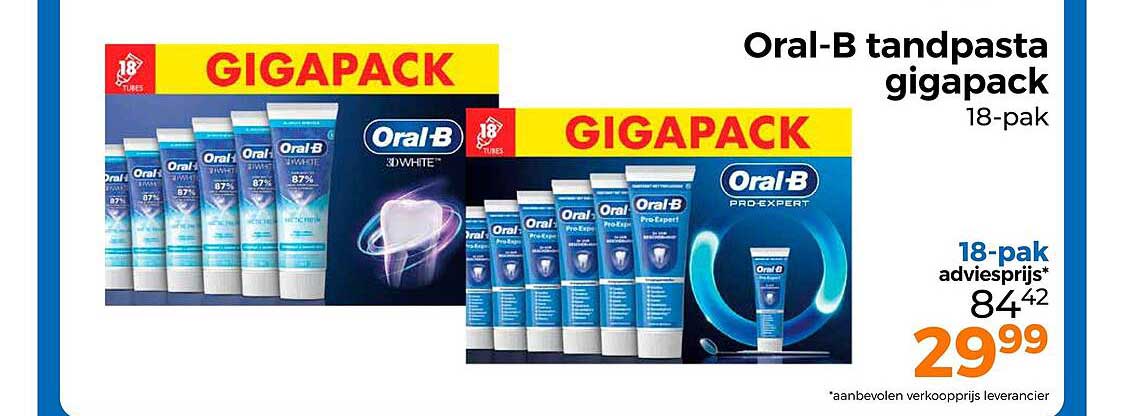 Oral-B tandpasta gigapack 18-pak