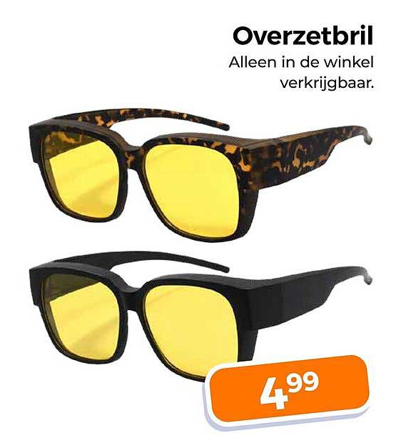 Overzetbril Alleen in de winkel verkrijgbaar.