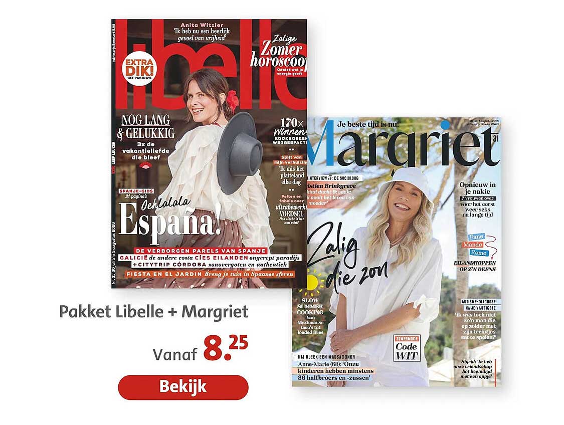 Pakket Libelle + Margriet