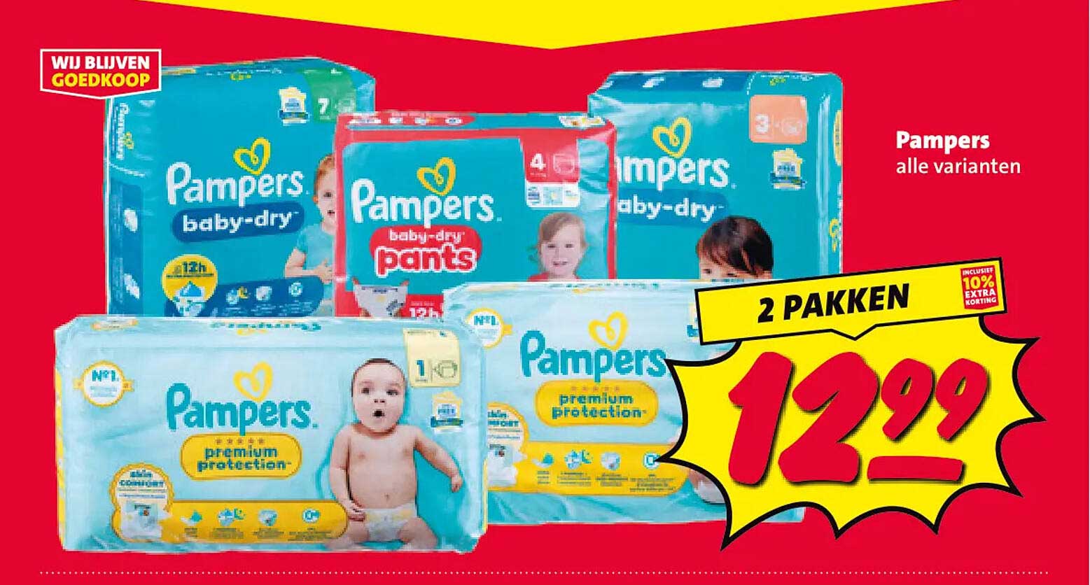 Pampers alle varianten 2 pakken