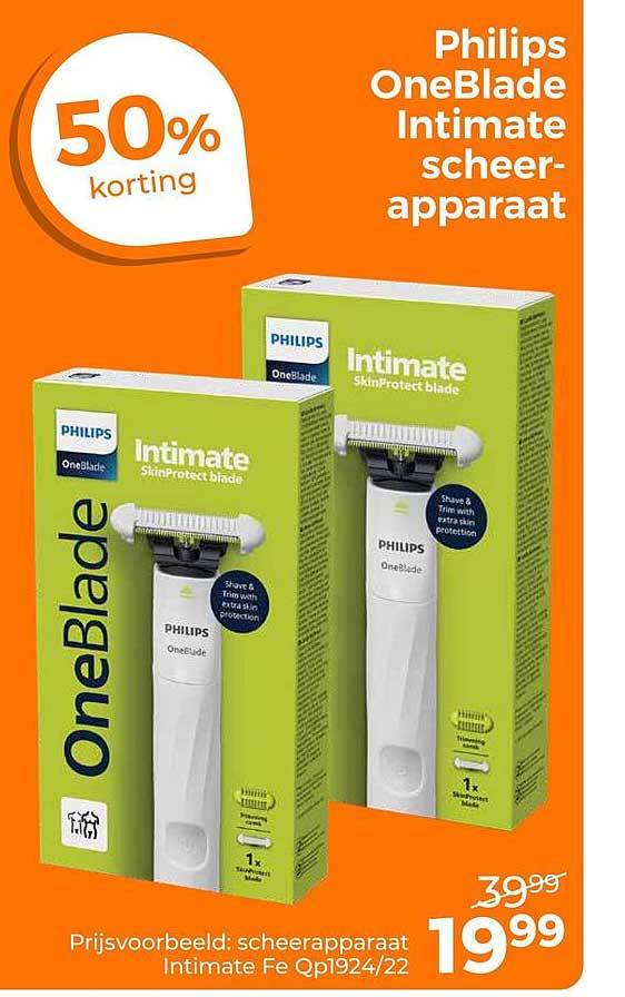 Philips OneBlade Intimate scheerapparaat