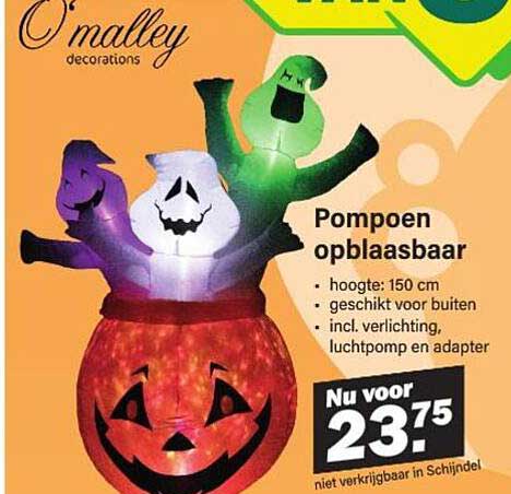 Pompoen opblaasbaar