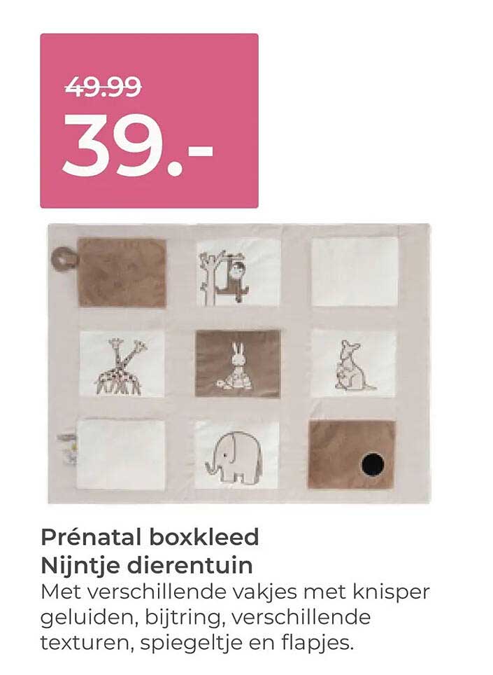 Prénatal boxkleed Nijntje dierentuin
