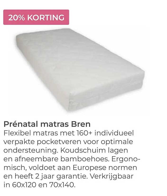 Prénatal matras Bren 20% KORTING