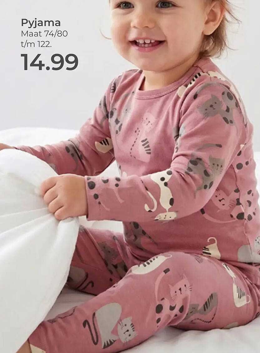 Pyjama Maat 74/80 t/m 122.