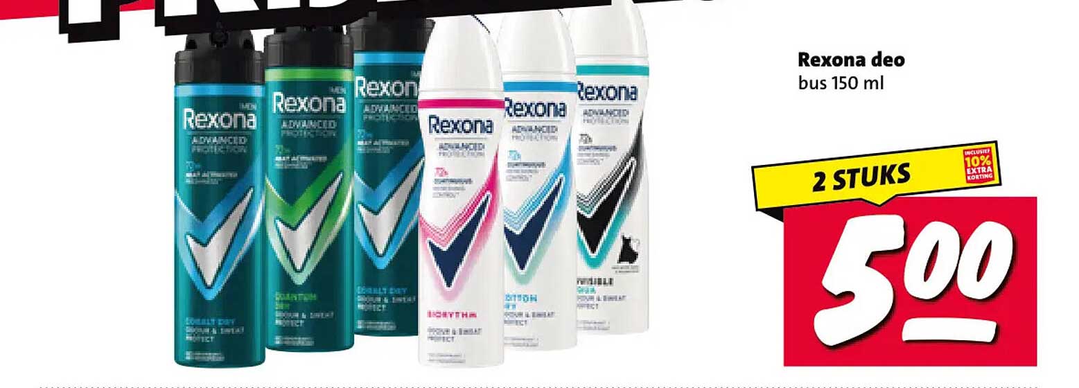 Rexona deo bus 150 ml 2 STUKS