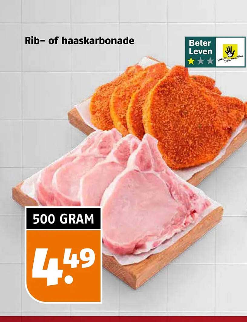 Rib- of haaskarbonade