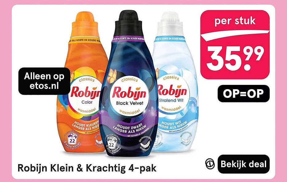 Robijn Klein & Krachtig 4-pak